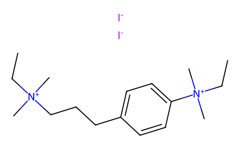 Ammonium, (3-(p-ethyldimethylammoniophenyl)propyl)ethyldimethyl-, diiodide 63981-95-3